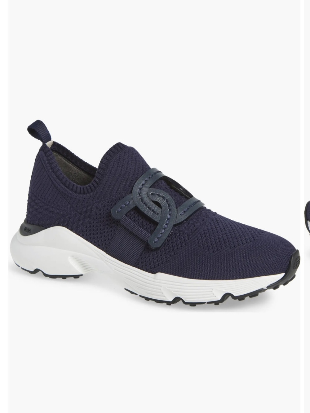 Tod's Kate Navy Knit Slip-On Sneaker